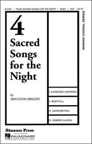 Four Sacred Songs SSA choral sheet music cover Thumbnail